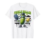 Funny Pickleball Player Paddleball Pickle Ballin Men Boys T-Shirt