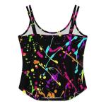 Rainbow of Neon Paint Camisole Vest Women Sleeveless Sleeve Tops Sports Tank Top Fashion Pickleball Shirts Camisole Dry Fit Summer Gym Tanks S