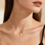 Mikovivi Pickleball Necklace, Sport Jewelry Pendant with Inspirational Card Ideal for Women Couples Pickleball Fans & Player Accessory