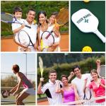 2 Pcs Custom Pickleball Paddle Name Bands - Personalized Silicone Ring Grip Bands for Paddles Grip on Racket Racquetball for Pickleball Lovers