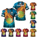 Personalized Pickleball Shirt Funny 3D Polo Pickleball Player Gift for Men and Women Custom Pickleball Shirts Sports Tee (Polyester, P7)
