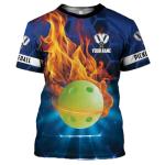 Personalized Pickleball Shirt Funny 3D Polo Pickleball Player Gift for Men and Women Custom Pickleball Shirts Sports Tee (Polyester, P7)