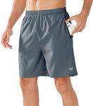 NORTHYARD Men's Athletic Running Shorts Quick Dry Workout Shorts Lightweight Sports Gym Basketball 7"/ 9"/ 5" Tennis Hiking Exercise COOLGREY-7 inches M