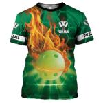 Personalized Pickleball Shirt Funny 3D Polo Pickleball Player Gift for Men and Women Custom Pickleball Shirts Sports Tee (Polyester, P7)