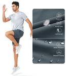 NORTHYARD Men's Athletic Running Shorts Quick Dry Workout Shorts Lightweight Sports Gym Basketball 7"/ 9"/ 5" Tennis Hiking Exercise COOLGREY-7 inches M