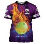 Personalized Pickleball Shirt Funny 3D Polo Pickleball Player Gift for Men and Women Custom Pickleball Shirts Sports Tee (Polyester, P7)