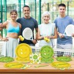 OBUSATT 96Pcs Pickleball Party Supplies Pickleball Birthday Paper Plates Napkins Pickle Ball Party Decorations Pickle Ball Dinnerware Party Favor Sport Tableware Serves 24