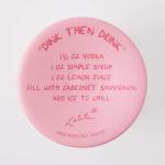 Enesco Lolita Dink then Drink Pickleball Hand-Painted Artisan Wine Glass, 15 Ounce, Multicolor