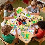 Pzhgoct Pre-Packed Pickleball Party Favors: 12 PCS Pickleball Party Decorations Wooden Painting Craft Kits with Cards - Pickleball Birthday Party Decorations Stuffers Gifts Supplies for Kids Adults