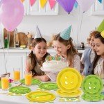 OBUSATT 96Pcs Pickleball Party Supplies Pickleball Birthday Paper Plates Napkins Pickle Ball Party Decorations Pickle Ball Dinnerware Party Favor Sport Tableware Serves 24