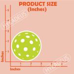 (3Pcs) Pickleball Stickers Waterproof Vinyl Pickleball Ball Decals for Water Bottle, Tumbler, Laptop, Phone Case, Scrapbooking, Team Players, Coach, 3" x 3"