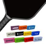 ORYG Custom Pickleball Paddle Name Bands Silicone Personalized Ring Grip Bands for Badminton Tennis Table Tennis