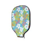 Noprintge Pickleball Paddle Cover Pickle Ball Paddle Sleeve Bags for Men Women Tropical Flowers Plants Pattern Pickleball Equipment Accessories Portable Protective Racket Cover
