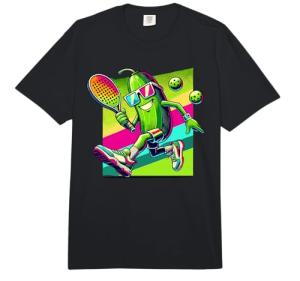 Paint Art Pickleball Pickle Paddle Comfort Colors Adult Heavyweight T-Shirt