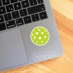 (3Pcs) Pickleball Stickers Waterproof Vinyl Pickleball Ball Decals for Water Bottle, Tumbler, Laptop, Phone Case, Scrapbooking, Team Players, Coach, 3" x 3"