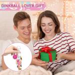 Shejdgart Pickleball Keychain Gifts for Women, 12PCS Dinkball Party Favors Decorations for Players, Aesthetic Pickleball Acrylic Keychain Bulk Gift for Sport Lover