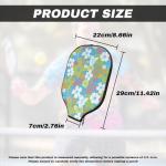 Noprintge Pickleball Paddle Cover Pickle Ball Paddle Sleeve Bags for Men Women Tropical Flowers Plants Pattern Pickleball Equipment Accessories Portable Protective Racket Cover