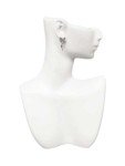 Delight Jewelry Two Tone Pickleball Paddle Silvertone Antiqued Butterfly Post Earrings