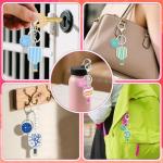 Shejdgart Pickleball Keychain Gifts for Women, 12PCS Dinkball Party Favors Decorations for Players, Aesthetic Pickleball Acrylic Keychain Bulk Gift for Sport Lover