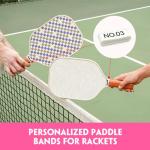 ORYG Custom Pickleball Paddle Name Bands Silicone Personalized Ring Grip Bands for Badminton Tennis Table Tennis