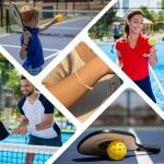 AINILOVE Gifts for Pickleball Lovers, Soccer/Baseball/Pickleball Bracelet Pickleball Stuff Jewelry Birthday Gifts for Women Men Teens Players (Gold)