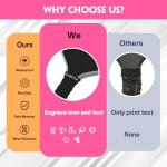 ORYG Custom Pickleball Paddle Name Bands Silicone Personalized Ring Grip Bands for Badminton Tennis Table Tennis