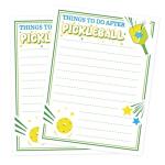 Fukaisu 2pcs Pickleball Notepads, 4.13x5.51in Things To Do After Memo Note Pads Funny PickleBall Gifts Stuff Women Smooth Writing & Easy to Tear(Green)