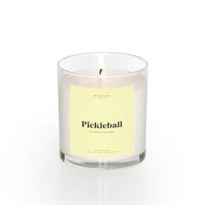 Pickleball 8oz Scented Soy Candle by NALADAK Candles
