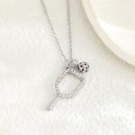 OSIRIDEH2 Pickleball Necklace, Pickleball Gifts for Women, Pickleball Teams Women, Pickleball Sport Lovers Gift, PB Necklace Valentine's Day Bday for Women (pickleball Silver 1)