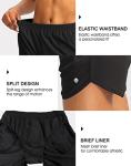 G Gradual Women's Running Shorts with Zipper Pockets Quick Dry Athletic Workout Gym 3" Short Shorts for Women with Comfy Liner (Black, Small)