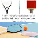 2PCS Personalized Pickleball Paddle Name Bands, Silicone Grip Bands for Racket Handles, Racquetball, Tennis & More, Custom Laser Engraved DIY Gifts for Pickleball Lovers