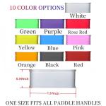 2PCS Personalized Pickleball Paddle Name Bands, Silicone Grip Bands for Racket Handles, Racquetball, Tennis & More, Custom Laser Engraved DIY Gifts for Pickleball Lovers