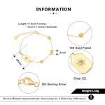 Play It Forward Gold Pickleball Bracelet | Women's Pickleball Paddle Jewelry - 18k Gold plated over Sterling Silver Pickleball Paddle Bracelet, Christmas Gift for Pickleball Players