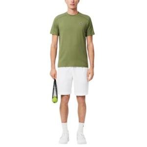 Lacoste Men's Regular Fit Ultra Dry Tennis Shorts, White, Large