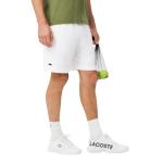 Lacoste Men's Regular Fit Ultra Dry Tennis Shorts, White, Large