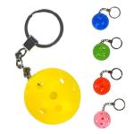 Racquet Inc Tennis Gifts 3D Pickleball Keychain - Yellow