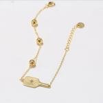 Play It Forward Gold Pickleball Bracelet | Women's Pickleball Paddle Jewelry - 18k Gold plated over Sterling Silver Pickleball Paddle Bracelet, Christmas Gift for Pickleball Players