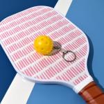 Racquet Inc Tennis Gifts 3D Pickleball Keychain - Yellow