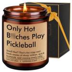 LEADO Candle, Pickleball Gifts for Women, Men - Funny Valentines Day, Birthday Gifts for Pickleball Lovers, Players - Pickle Ball Present for Mom, Friend, Teen Girl, Woman, Pickle Ball Accessories