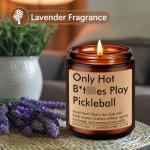 LEADO Candle, Pickleball Gifts for Women, Men - Funny Valentines Day, Birthday Gifts for Pickleball Lovers, Players - Pickle Ball Present for Mom, Friend, Teen Girl, Woman, Pickle Ball Accessories