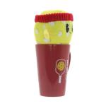 Plush and Mug Pickleball Pickle Ball Coffee Mug Valentine's Day Gift Set - Ceramic Tall Cup