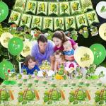 Cartoon Pickle Birthday Decorations Pickle Party Decorations Include Happy Birthday Banner Cake Toppers Honeycombs Tablecloth Balloons Pickleball Decor for Cucumber Theme Party Supplies
