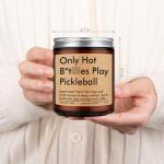 LEADO Candle, Pickleball Gifts for Women, Men - Funny Valentines Day, Birthday Gifts for Pickleball Lovers, Players - Pickle Ball Present for Mom, Friend, Teen Girl, Woman, Pickle Ball Accessories