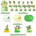 Cartoon Pickle Birthday Decorations Pickle Party Decorations Include Happy Birthday Banner Cake Toppers Honeycombs Tablecloth Balloons Pickleball Decor for Cucumber Theme Party Supplies