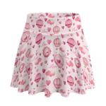 Jrysaedy Womens Valentine's Day Athletic Skorts Flowy A Line Tennis Golf Skirts for Women with Pockets High Waisted Pickleball Running Mini Skirts, Balloon Love Heart