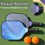 Lamdiy Personalized Pickleball Paddle Name Bands Silicone Custom Pickleballs Paddles Band for Paddle Grip on Racket Racquetball Paddles Pickleballs Accessories DIY Gifts for Pickleball Lovers