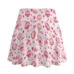 Jrysaedy Womens Valentine's Day Athletic Skorts Flowy A Line Tennis Golf Skirts for Women with Pockets High Waisted Pickleball Running Mini Skirts, Balloon Love Heart