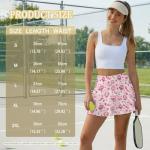 Jrysaedy Womens Valentine's Day Athletic Skorts Flowy A Line Tennis Golf Skirts for Women with Pockets High Waisted Pickleball Running Mini Skirts, Balloon Love Heart
