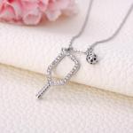 MIXJOY Pickleball Necklace for Women, Silver Paddle Pendant Necklace with Pickleball Ball Gift for PB Sport Lovers, Pickle Ball Player Jewelry, Sparkling Pickleballs Teams Gift, 1" Paddle