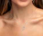 MIXJOY Pickleball Necklace for Women, Silver Paddle Pendant Necklace with Pickleball Ball Gift for PB Sport Lovers, Pickle Ball Player Jewelry, Sparkling Pickleballs Teams Gift, 1" Paddle